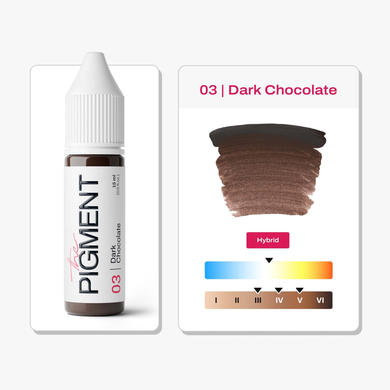 THE PIGMENT წარბის პიგმენტი Dark Chocolate 15 მლ.